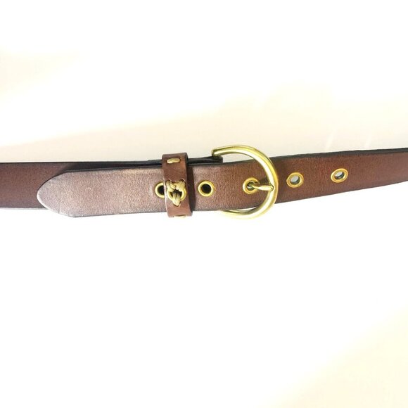 Dockers Men’s Size 3X Thick Brown Genuine Leather Adjustable Dress Work Belt - Picture 2 of 9